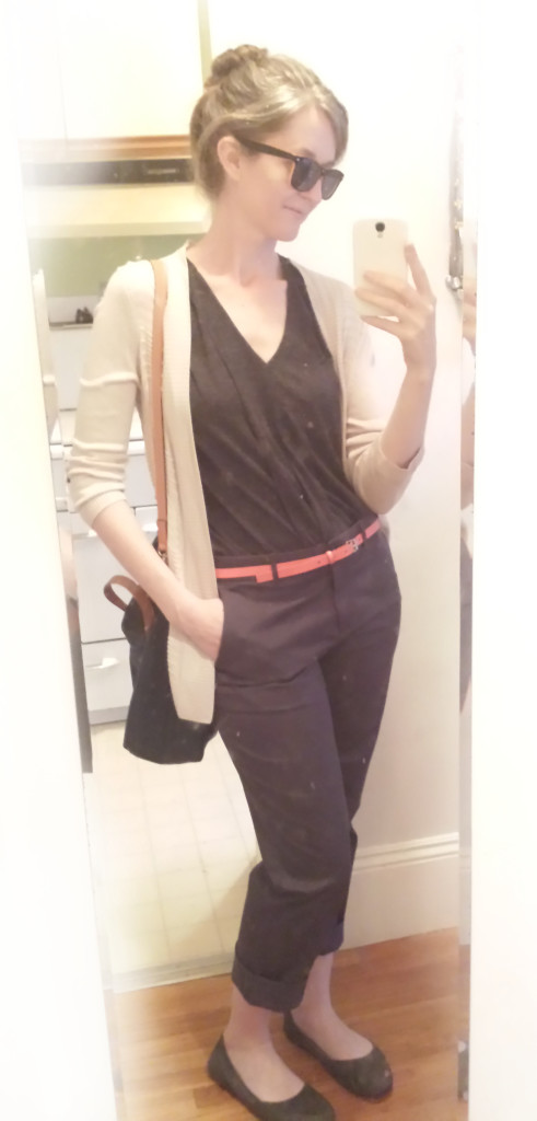 Michelle in clothes from the Gap